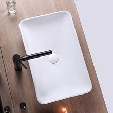 Yxx max -Lavabo I bagni in Ceramica di Lavaggio a Mano Bacino Rettangolare lavello for Guardaroba Bagno Art Bacino (Senza Rubinetto) -58x36x12cm Lavandino del lavabo