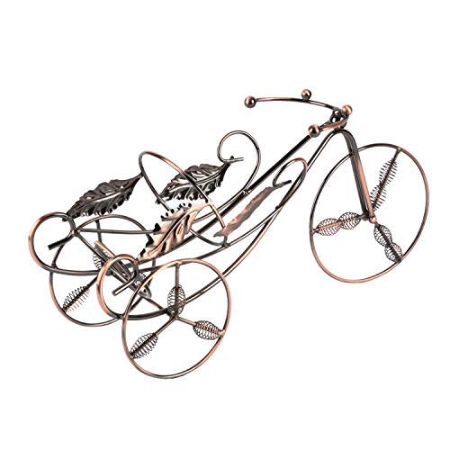 LHQ-HQ Piccolo Decor singola bottiglia di vino cremagliera del supporto della bottiglia controsoffitto, stile europeo Vintage Bicycle Design Wine Rack Holder Display, Soggiorno Cucina casa di immagazz