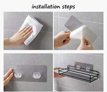&ripiano di stoccaggio Mensole for bagno Mensola for toilette Punch gratuito Ripiano for camera da letto Ripiano for bagno Portaoggetti for bagno Cesto appeso Scaffale di finitura