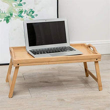 Tavolo da picnic all'aperto Tavolo portatile Portatile Tavolo portatile Tavolo portatile Natura Bamboo Semplice Computer Scrivania Pieghevole Regolabile per letto Divano Computer Stand Taccuino Tavolo
