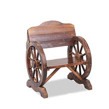 GaoF Set Tavolo e Sedia Singolo in Legno massello per Uso Domestico, Sgabello Decorativo per Balcone all'aperto, Sedile a Forma di Ruota, Tavolo e Sedia da Sala da tè in Legno massello anticorrosivo