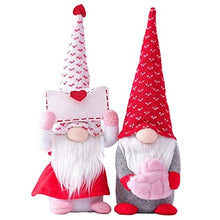 ASFD Bambola di San Valentino Puntelli per vetrine Decorazione Bambola di Peluche Nana Bianco + Rosso S.