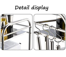 &ripiano di stoccaggio Ripiani da cucina, ripiano for forno a microonde in acciaio inossidabile Ripiano for utensili da cucina e ripiano for forno Ripiano doppio ripiano -2 strati Scaffale di finitura