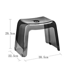 Niduo Bear Sgabello da Bagno per la casa Sgabello da Bagno per Anziani, Antiscivolo Panco Piccolo Stackabkle Soggiorno Scarpa Sgabello Che Cambia Sgabello Spessore PCTG,Grigio