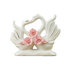 ZGPTX Ornamenti in Ceramica Cigno Regali di Nozze creativi Moderni Soggiorno Mobile TV Decorazione armadietto del Vino