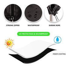 Herefun Coperture per Ombrelloni da Giardino, Oxford 420D Fodera Protettiva per Ombrellone, Copri Ombrellone Impermeabile con Palo, Anti-UV, Resistente Strappo (170 x 27.5 x 33.5 cm)