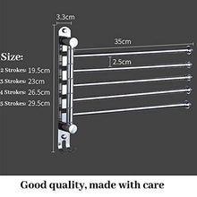 Portasciugamani da Parete Portasciugamani Rotante a Parete in Acciaio Inox Appendiabiti a Muro Appendiabiti Organizer Home Kitchen Accessori Bagno con 3 Barre Rotanti