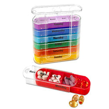 EXCEART Organizzatore Settimanale Della Pillola Scatola Della Medicina Caso Della Pillola Pianificatori di Pillole Portatile Scatola Della Scatola Della Pillola da 7 Giorni Dispenser di