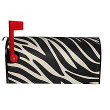 Classic Elegance Black And Tan Zebra Print Unique Designed Magnetic Mail Box Copre Postale Box Cover per Giardino Cantiere Decor Dimensioni Standard 51x48 Pollici