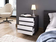 Marchio Amazon - Movian, comodino a 2 cassetti in stile giapponese, modello Havel, 35 x 43 x 45 cm, colore grigio