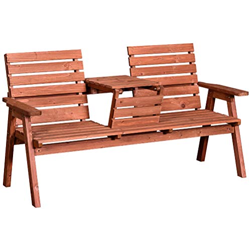 miozzi Panchina da Giardino 3 Posti Convertibile 160x70x85 cm MechSeat Abete