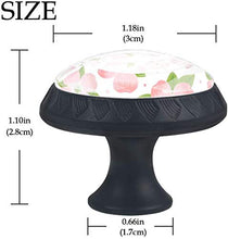 Foglie verdi del modello di fiore del corniolo Pomelli per Porta Set di 4 Pomelli per Mobili Manopole per Cassetti Cucina Armadio Vetro