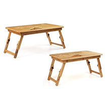 Tavoli da picnic Tavolo pieghevole, Bamboo Pieghevole Laptop Desk Tabella Tabella Tabella regolabile Colazione per la colazione del vassoio del vassoio del vassoio con cassetto che lavora nel letto di