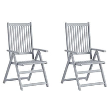 vidaXL Sedie da Giardino Reclinabili 2pz con Cuscini Massello Acacia