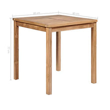 SKM Set da Pranzo per Esterni 5 pz in Legno Massello di Teak (71.44kg)