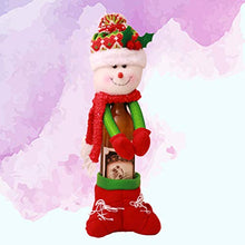 Amosfun Natale Bottiglia di Vino Copertura Pupazzo di Neve Bambola Sacchetti di Champagne Maglione di Bottiglia di Vino di Natale per Le Decorazioni della tavola Festa di Natale