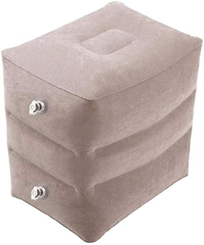 HongLianRiven Lettino da Viaggio Auto Gonfiabile Letto Camping Air Cushion poggiapiedi Cuscino Riposa Cuscino sul Aereo Auto Autobus Cuscino Gonfiabile del Piede Resto di Corsa con Pompa 5-21