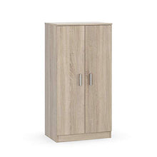 Bridge Armadio Multiuso, Armadio in Legno 7 Ripiani, Armadio 2 Ante, 108 x 55 x 36 cm, Rovere