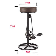 HNWTKJ Sgabello da Bar, Sedute Rotonde, Sgabello Alto, Stile Industriale, Struttura Metallica, Piedini Regolabili, Stabile, Montaggio Facile, Marrone Vintage, Cucina/Bar/Ristorante
