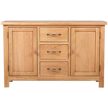 vidaXL Credenza Grande 3 Cassetti Rovere Mobile Armadietto Madia Cassettiera
