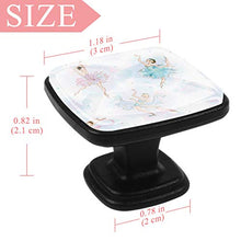 Ballerina Pomelli per Porta Set di 4 Pomelli per Mobili Manopole per Cassetti Cucina Armadio Vetro