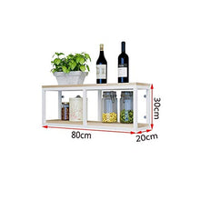 Mensola In Legno Massello Mensola A Parete Mensola Per Fiori Mensola A Muro In Ferro Mensola Per Vino Mensola Decorativa A Parete (Dimensioni: 80 & Times; 20 & Times; 30Cm) Rack Di Stoccaggio