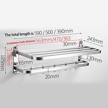 Camisin Portasciugamani Gratuito Punching Accessori Bagno WC Mensola Pieghevole A Parete