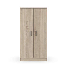Bridge Armadio Multiuso, Armadio in Legno 7 Ripiani, Armadio 2 Ante, 108 x 55 x 36 cm, Rovere