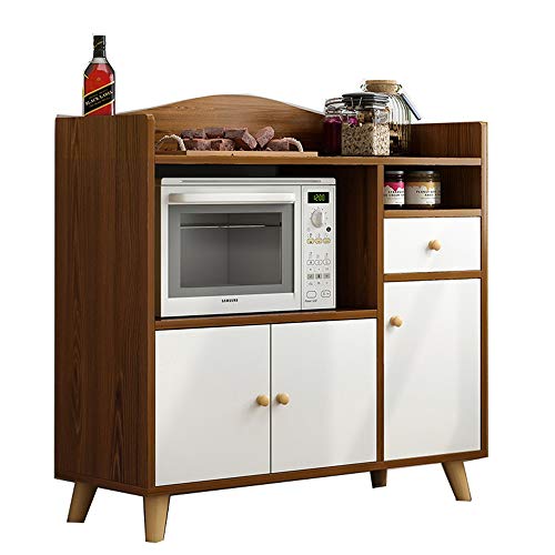 LERDBT Credenze Cucina Sala Console Soggiorno Credenza Buffet Credenza Accent Serve Governo di immagazzinaggio con i portelli Entryway Soggiorno Bagagli (Color : Brown, Size : 90x40x90cm)