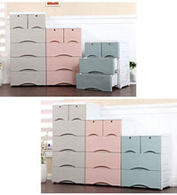 XU-zgang baby armadio, giocattolo di plastica Abbigliamento finitura armadietto bagno Toeletta Cassettiera scatola di immagazzinaggio, 58 * 40 * 112CM Scatola di immagazzinaggio multistrato