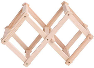 LHQ-HQ In massello Pieghevole Vino Wine Rack Supporto di Legno di 3 Bottle Holder Mount Kitchen Bar mensola di Esposizione del Vino della casa Storage Rack