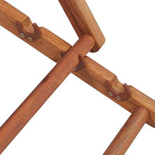 EBTOOLS Sedia a Sdraio Multicolore Pieghevole, Sedia Spiaggina Pieghevole Relax Sdraio per Giardino, per Giardino Spiaggia Campeggio, in Legno di Eucalipto + Tessuto