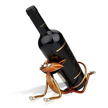 TOOARTS Portabottiglie per Vino dal Design, Rastrelliera portabottiglie Vino scaffale di Decorazioni per la casa, Decorazioni per Interni Yoga Cat