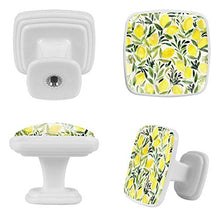 Agrumi Limone 4 PCS Pomelli per Porta, Pomolo per Mobile, Pomelli per Mobili con Viti, Maniglia per Armadietto, Pomelli per Porta, Pomelli per Cassetti per Porta, Armadio, Cassetto e Credenza