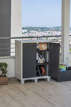 Toomax Armadi Woody'S XL in Polipropilene Colore Grigio Chiaro/Antracite (Basso)