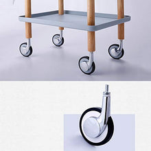 YIN YIN Carrello per Ripiani Carrello portaoggetti, portaoggetti in plastica Semplice e Resistente, Compatto e Raffinato Porta Passeggino for Ristorante, Grigio, 50X34.5X50CM Carrello a rulli