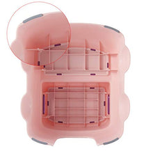 Niduo Bear Sgabello Doppio Passo per I più Piccoli, Toilette Sgabello Poggiapiedi, Divertimento Bagno Servizi Igienici Cassaforte E Antiscivolo Bagni da Cucina,Rosa