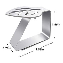 QASIMOF - Clip decorative per tovaglia, 6 pezzi, in acciaio INOX ispessito, per picnic, matrimoni, campeggio, feste