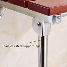 TANGIST Sedia da Bagno Pieghevole/Sgabello Che Cambia Le Scarpe/Sgabello da Doccia a Muro/Sedia da Doccia Sedia anziana/Bagno Sedia da Bagno in Legno Sedie da Bagno Sedie da Bagno Prevenire Lo