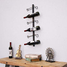 Moderno retrò stile vino cremagliera a muro cremagliera da parete retrò metallo vino rack wine wine rack per vino a muro armadietto da muro creativo tazza a sei strati tazza del vino cremagliera del v
