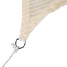 Outsunny Tenda a Vela Parasole Rettangolare Tenda da Sole Protezione Raggi UV in PE 4 x 6m Beige