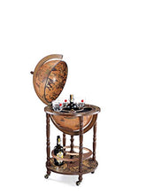 Zoffoli - Mappamondo Bar Da Terra portabottiglie, Fatto In Italia, 50 x 50 x h 93 cm