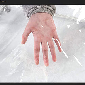 GHHZZQ Telone Copertura Resistenza allo Strappo Bordi Rinforzati Gommini Resistenti alla Ruggine Pieghevole for Mobilia Caravan Serra Impermeabile (Color : Clear, Size : 2x5m)