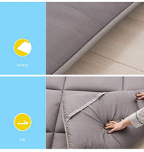Pieghevole Materasso Tatami Stuoie Bed Ground Materasso Letto Futon Matrimoniale Dormitori Campeggio Firm Cotone Futon Portatile Fodera/Blue / 180x200cm