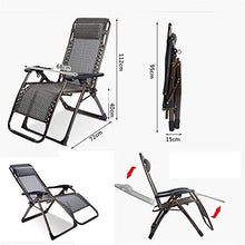 Zero Gravity Lettino prendisole, reclinabile pieghevole reclinabile Sedia a sdraio Nero Lettini da giardino e reclinabili Sedie a sdraio Lettino per spiaggia Patio Giardino Campeggio esterno Gambe qua
