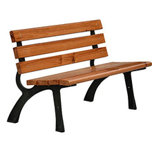 Panca da giardino sedia da giardino per esterni, panca da veranda per terrazza in legno massello a 2 posti con schienale, sedia da giardino per terrazza con prato, adatta per giardino, prato