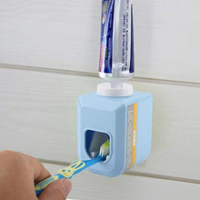 Tarente Distributore di dentifricio a Muro Distributore Automatico Squeezer Dentifricio Supporto Dentifricio Bagno (Blu)