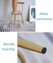 Sgabello per le gambe Sgabelli da bar moderno con elevato velluto grigio in velluto altezza imbottita barstools sdraio [set di 1/2/3] per Bistro Pub Coffee Kitchen Sala da pranzo Tra le sedute, mobili