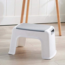 MKXF Sgabello di Plastica Bianca Bagno Addensata Antiscivolo Sgabello Domestico Vivente Scarpa Spogliatoio Sgabello Esterno Sgabello per Bambini Portatili