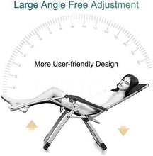 FAGavin. Sdraio da Spiaggia Zero Gravity Chaise, Patio Lounger Sedia, Pieghevole Sedia da Giardino Reclinabile Regolabile con Supporto di Tazza, con Sdraio Traspirante Cuscini Pieghevole